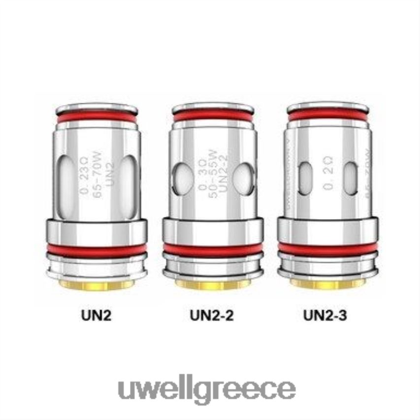 UWELL Vape Disposable - 4XVT2F67 UWELL CROWN V πηνίο | 4-συσκευασία un2 meshed 023ohm